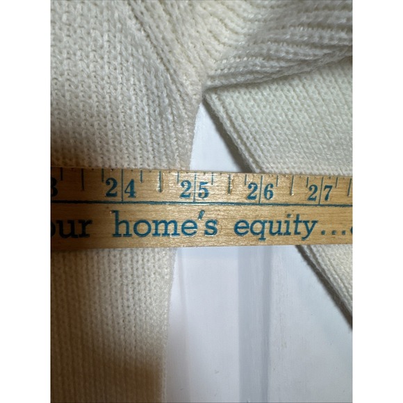 Vintage Croft & Barrow Fall Leaf Sweater XL Cream Embroidered Hong‎ Kong - Picture 4 of 6